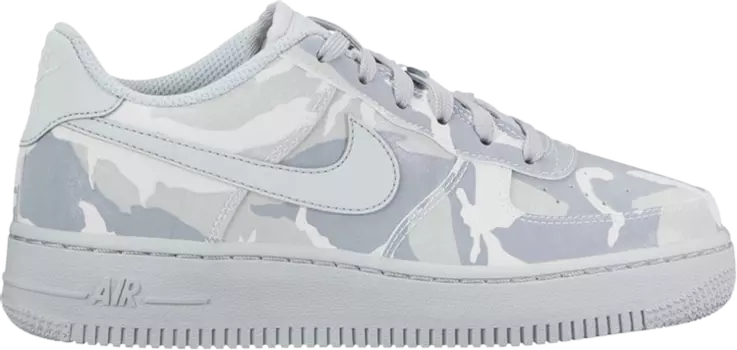 Кроссовки Nike Air Force 1 LV8 GS 'White Camo', белый