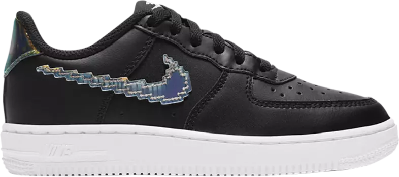 Кроссовки Nike Air Force 1 LV8 PS 'Digital Swoosh - Black', черный