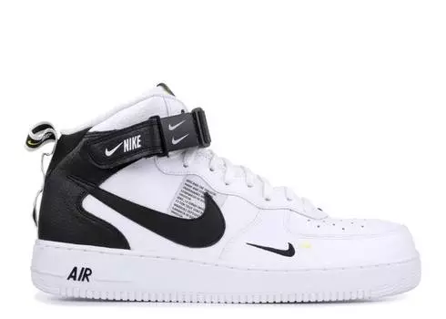 Кроссовки Nike AIR FORCE 1 MID '07 LV8 'WHITE BLACK', белый