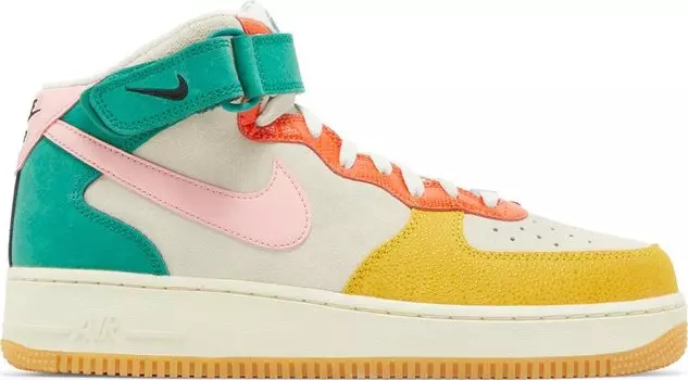 Кроссовки Nike Air Force 1 Mid 'Vivid Sulfur Rush Orange', белый
