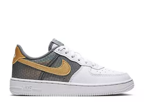 Кроссовки Nike AIR FORCE 1 SE PS 'BABY DRAGON - WHITE GOLD', белый