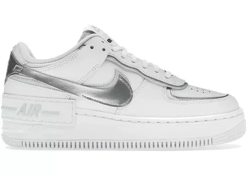 Кроссовки Nike Air Force 1 Shadow, бело-серый (Размер 35.5 RU)