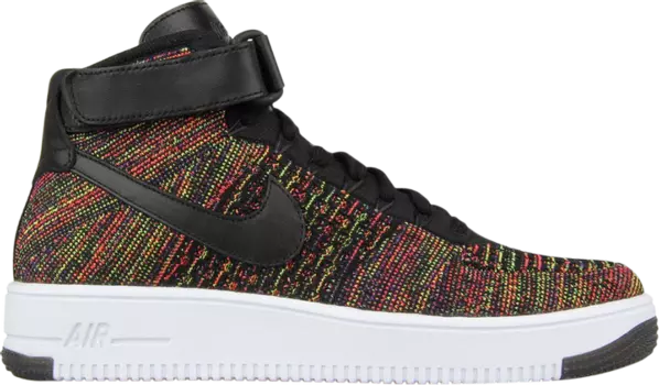Кроссовки Nike Air Force 1 Ultra Flyknit Mid 'Multicolor', черный