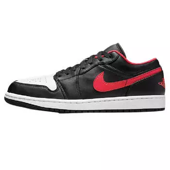 Кроссовки Nike Air Jordan 1 Low, черный/красный/белый