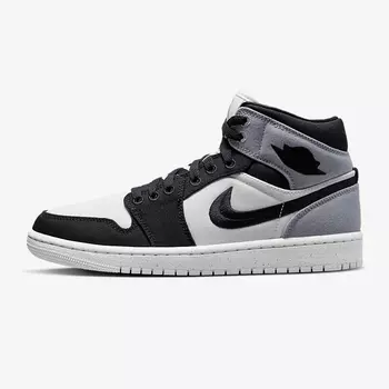 Кроссовки Nike Air Jordan 1 Mid SE, серый/чёрный