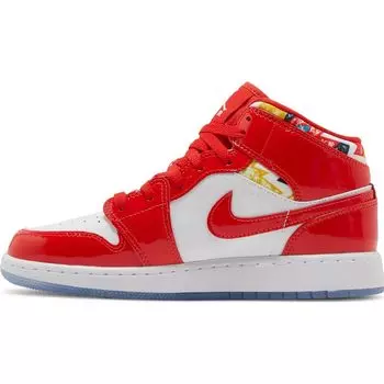 Кроссовки Nike Air Jordan 1 Mid SE GS Barcelona Sweater