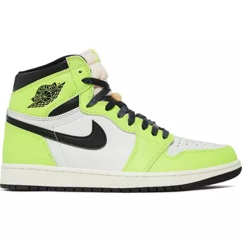 Кроссовки Nike Air Jordan 1 Retro High OG, салатовый/черный/белый