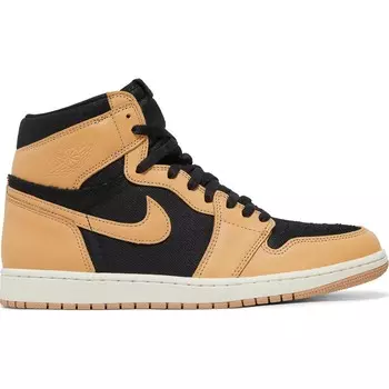 Кроссовки Nike Air Jordan 1 Retro High OG, светло-коричневый/черный/белый