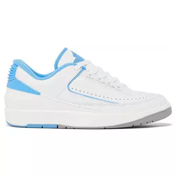 Кроссовки Nike Air Jordan 2 Retro Low UNC, голубой/белый