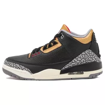 Кроссовки Nike Air Jordan Air Jordan 3 Retro, черный/золотой