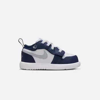Кроссовки Nike Air Jordan Toddler 1 Low, цвет White/Wolf Grey/Midnight Navy