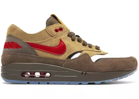 Кроссовки Nike Air Max 1 Clot Kiss of Death CHA, хаки