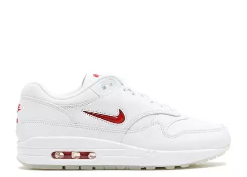 Кроссовки Nike AIR MAX 1 PREMIUM SC JEWEL 'WHITE RED', белый