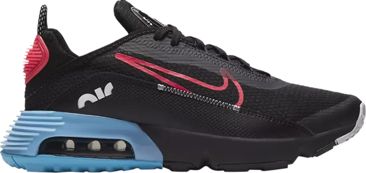 Кроссовки Nike Air Max 2090 GS 'Black Light Blue Fury', черный