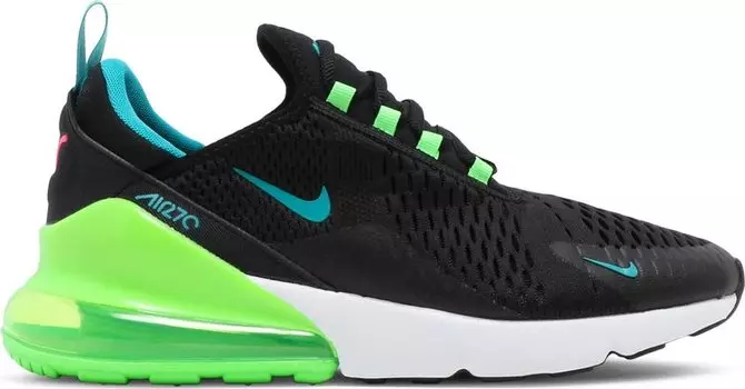 Кроссовки Nike Air Max 270 'Black Green Strike', черный