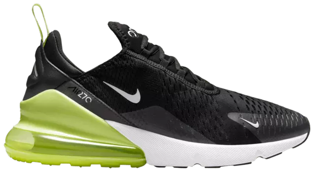 Кроссовки Nike Air Max 270 'Black Light Lemon Twist', черный