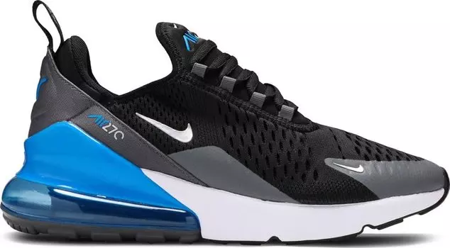 Кроссовки Nike Air Max 270 GS 'Black Light Photo Blue', черный