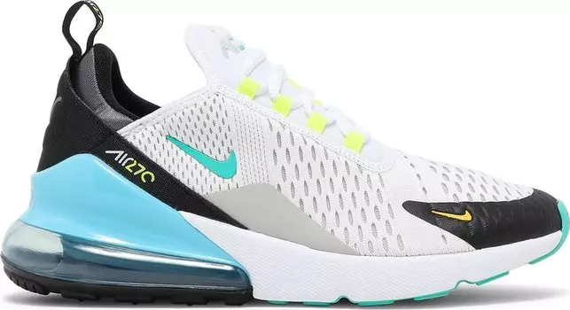 Кроссовки Nike Air Max 270 GS 'White Hyper Jade', белый