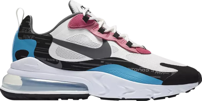 Кроссовки Nike Air Max 270 React 'White Laser Blue', белый