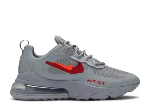 Кроссовки Nike AIR MAX 270 REACT 'JUST DO IT - WOLF GREY', серый