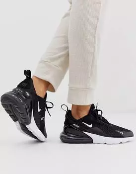 Кроссовки Nike Air Max 270 в черно-белом цвете