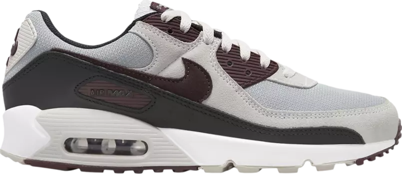 Кроссовки Nike Air Max 90 'Burgundy Crush', серый