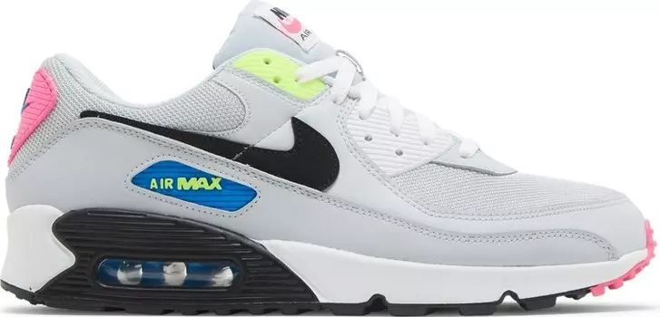 Кроссовки Nike Air Max 90 'Grey Neon', серый