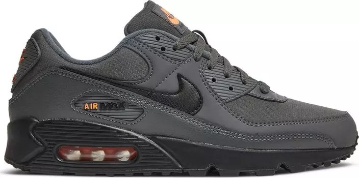 Кроссовки Nike Air Max 90 'Iron Grey Total Orange', серый