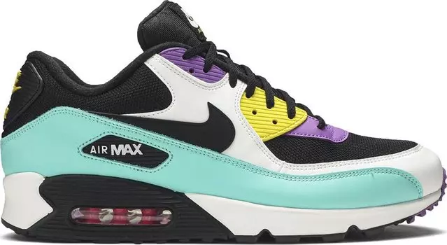Кроссовки Nike Air Max 90 Essential 'Black Bright Violet', бирюзовый