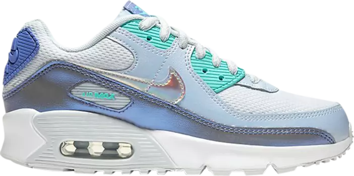 Кроссовки Nike Air Max 90 FP GS 'White Aura', белый