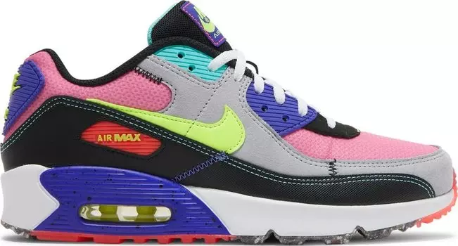 Кроссовки Nike Air Max 90 GS 'Exeter Edition - Neon', многоцветный