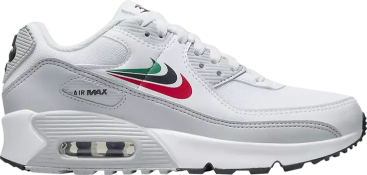 Кроссовки Nike Air Max 90 GS 'Multi-Swoosh', белый