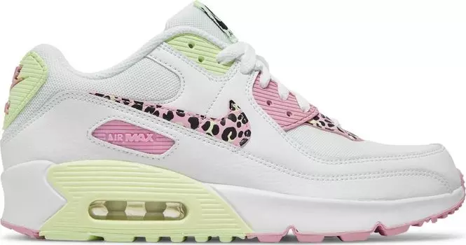 Кроссовки Nike Air Max 90 GS 'Pink Barely Volt', белый