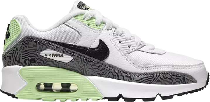 Кроссовки Nike Air Max 90 GS 'White Vapor Green', белый