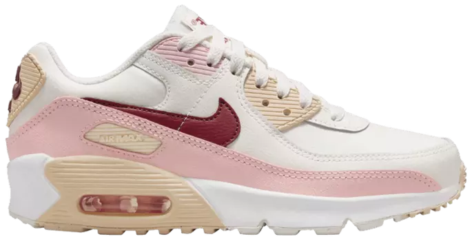 Кроссовки Nike Air Max 90 GS 'Phantom Echo Pink Red', кремовый