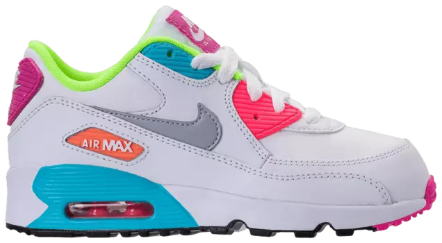 Кроссовки Nike Air Max 90 Leather PS 'White Multi-Color', белый