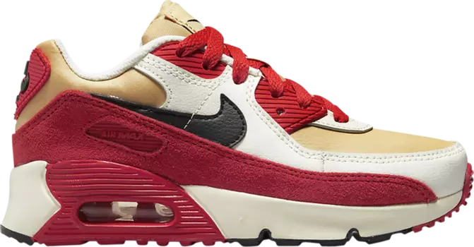 Кроссовки Nike Air Max 90 Leather PS 'Sesame Red Clay', красный