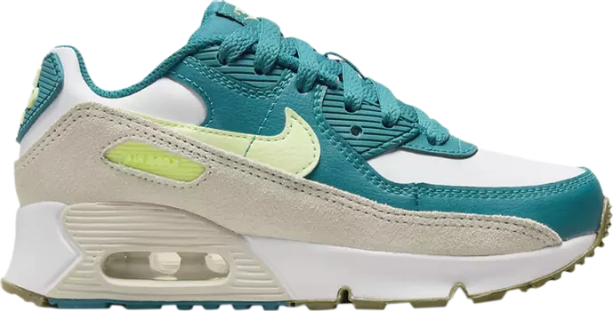 Кроссовки Nike Air Max 90 Leather PS 'White Bright Spruce', белый