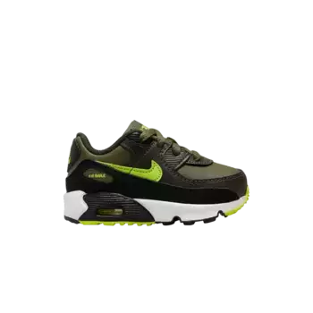 Кроссовки Nike Air Max 90 Leather TD Medium Olive Volt, зеленый