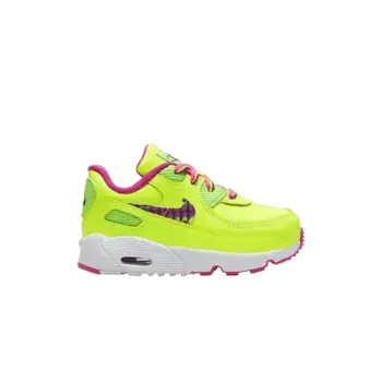 Кроссовки Nike Air Max 90 Leather TD Volt Fire Pink, желтый
