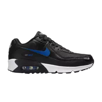 Кроссовки Nike Air Max 90 Next Nature GS Black Game Royal, черный
