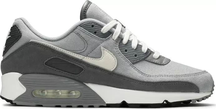 Кроссовки Nike Air Max 90 Premium 'Light Smoke Grey', серый