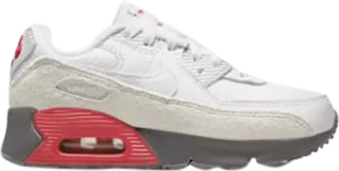 Кроссовки Nike Air Max 90 PS 'White Light Silver Flat Pewter', белый