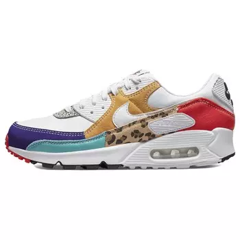 Кроссовки Nike Air Max 90 SE, белый/фиолетовый/красный