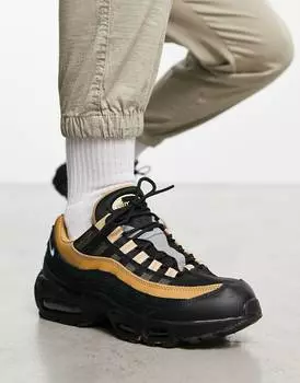 Кроссовки Nike Air Max 95 черного и коричневого цветов