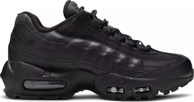 Кроссовки Nike Air Max 95 Recraft GS 'Triple Black', черный