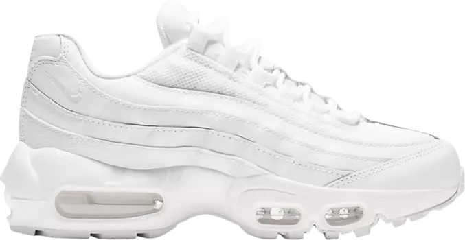 Кроссовки Nike Air Max 95 Recraft GS 'Triple White', белый