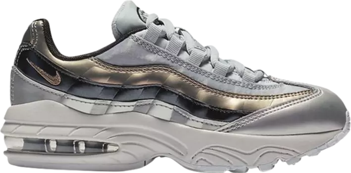 Кроссовки Nike Air Max 95 SE PS 'Metallic Platinum', серебряный