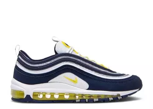 Кроссовки Nike AIR MAX 97 BG 'DARK BLUE OPTI YELLOW', белый