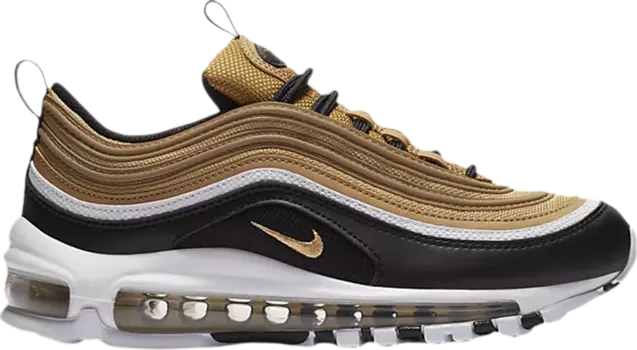 Кроссовки Nike Air Max 97 GS 'Metallic Gold Black', золотой